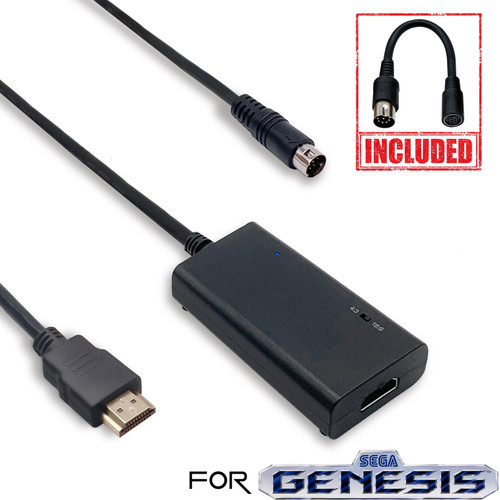 HD Compatible Cable for Sega Master System, Genesis, Sega CD, 32X - LevelHike