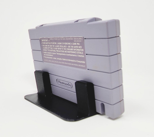 Display Stand for Super NES Game Cartridges - Trogg Tech