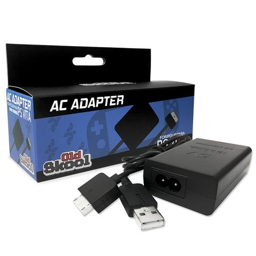 AC Adaptor with USB Data Cable for PlayStation Vita (1000) - Old Skool