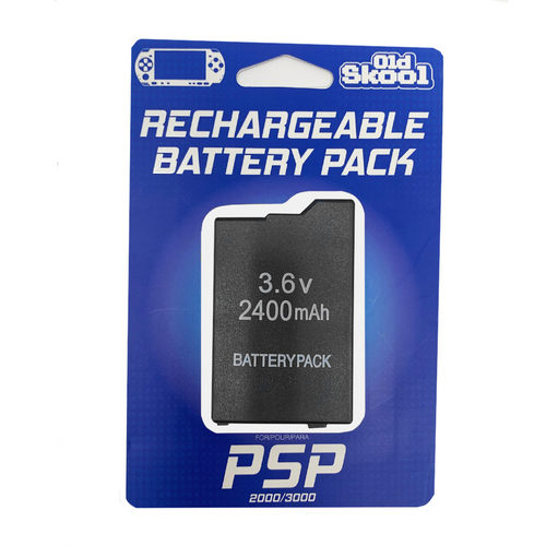 Extended 3.6V 2400MAH Rechargeable Battery for PSP 2000 and PSP 3000  - Old Skool