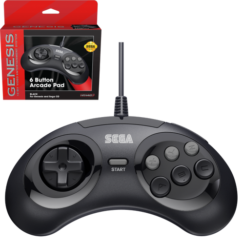 6-Button Controller for Sega Genesis - Officially Licensed